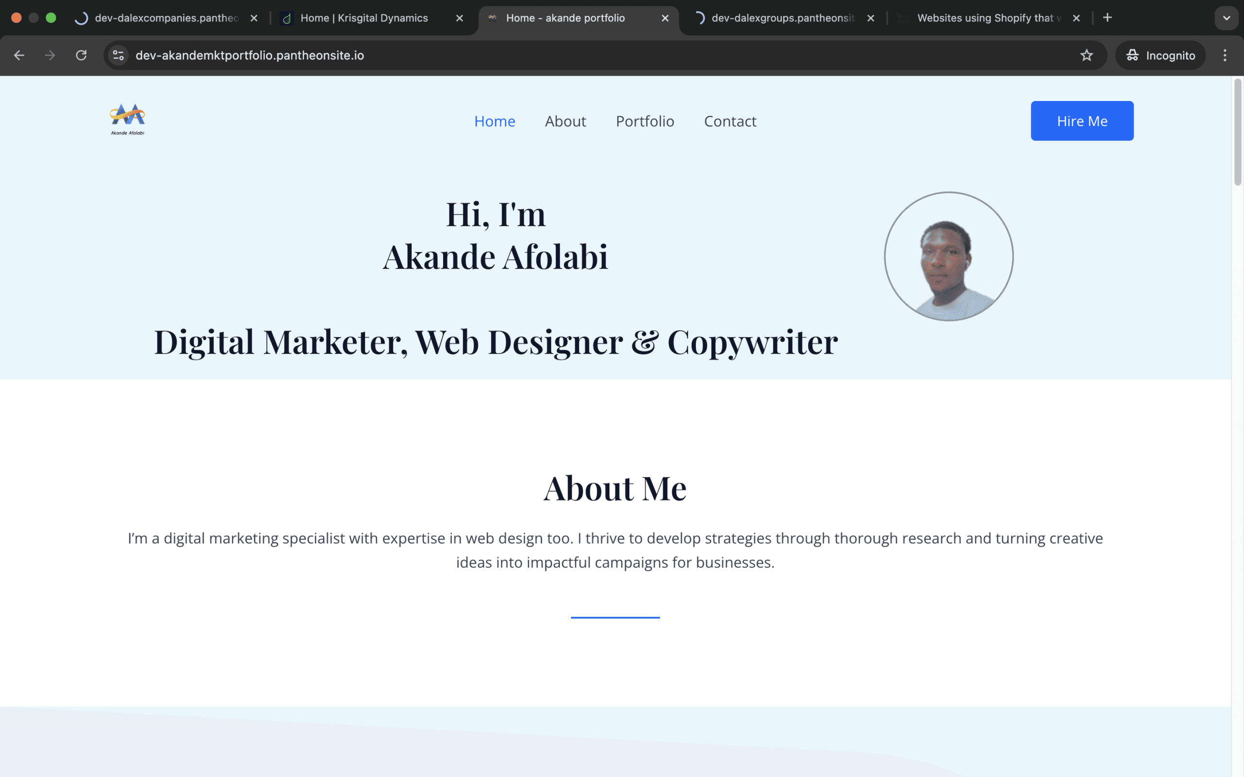 website design agency projects